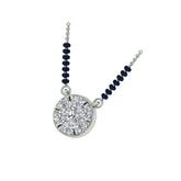 18k White Gold and Diamond Mangalsutra Necklace and gold weight of 3.04g